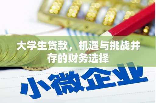 广陵大学生贷款，机遇与挑战并存的财务选择