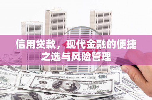 屏南信用贷款，现代金融的便捷之选与风险管理