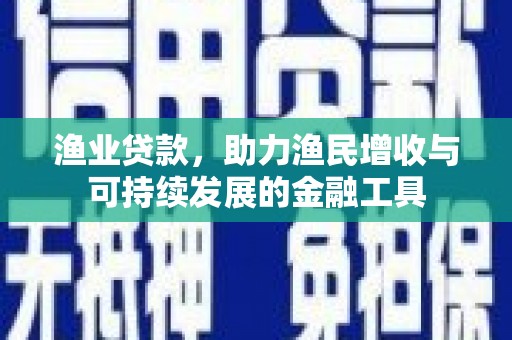 凤城渔业贷款，助力渔民增收与可持续发展的金融工具