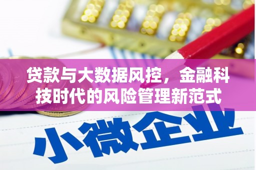 茂县贷款与大数据风控，金融科技时代的风险管理新范式
