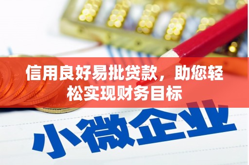 新泰信用良好易批贷款，助您轻松实现财务目标