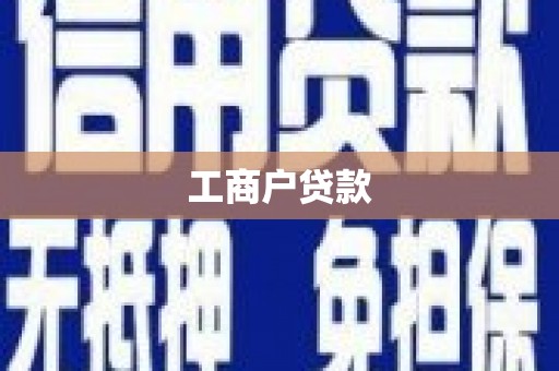 广安工商户贷款