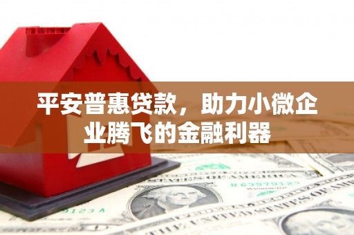 铜山平安普惠贷款，助力小微企业腾飞的金融利器
