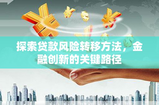 永宁探索贷款风险转移方法，金融创新的关键路径
