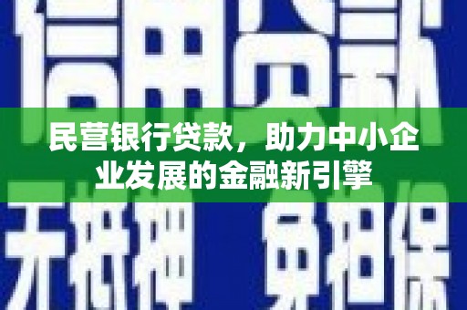 嘉兴民营银行贷款，助力中小企业发展的金融新引擎