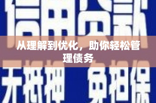 安居从理解到优化，助你轻松管理债务