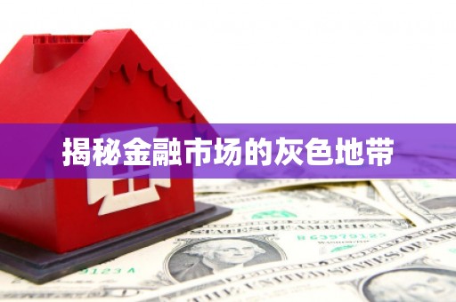 行唐揭秘金融市场的灰色地带